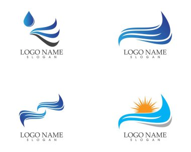 Su dalgası sembolü ve simge logosu