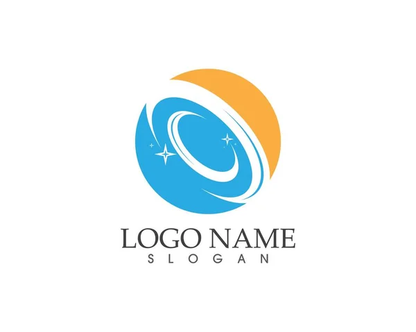 Estrelas Círculo Logotipo Ícone Negócios —  Vetores de Stock