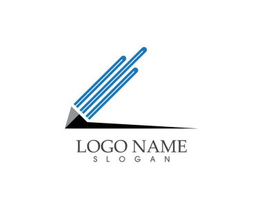 Eğitim logosu şablon vektör simgesi