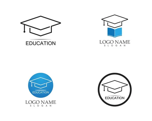Educação Logotipo Modelo Vetor Ilustração Design —  Vetores de Stock