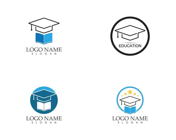 Educación Logo Plantilla Vector Ilustración Diseño — Vector de stock