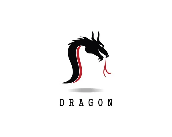 Dragon head logo design vector illustration