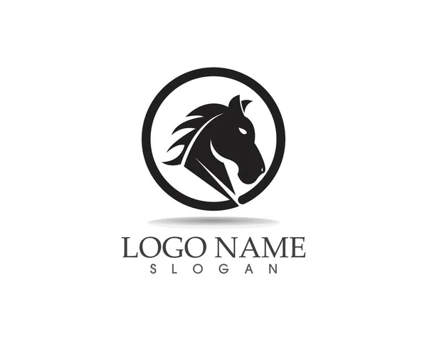 Horse Logo Design Vector Template — Stock Vector