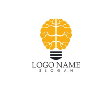 Akıllı beyin simgesi vektör çizimi