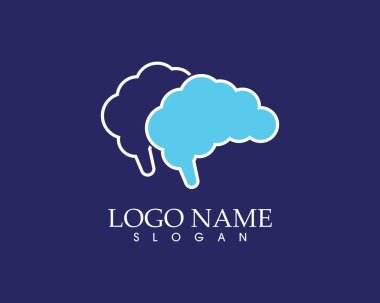 Sağlıklı beyin vektörü çizimi