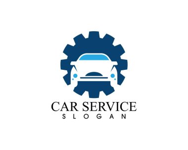 Otomobil servisi logo vektör şablonu