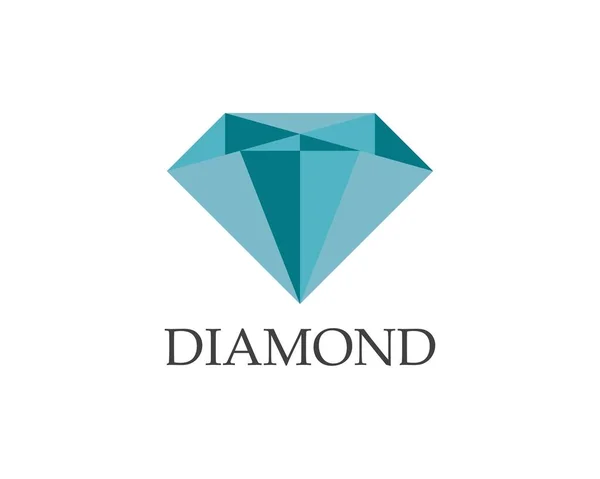 Logo Diamante Vector Plantilla — Vector de stock