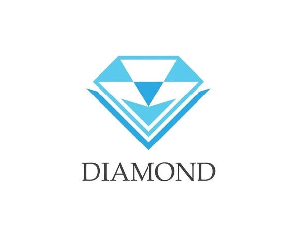 Logo Diamante Vector Plantilla — Vector de stock