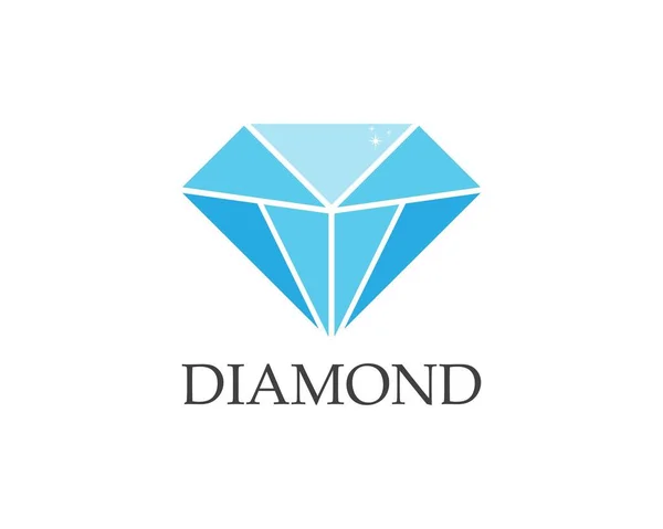 Logo Diamante Vector Plantilla — Vector de stock