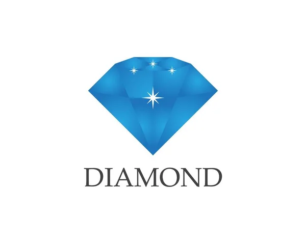 Logo Diamante Vector Plantilla — Vector de stock