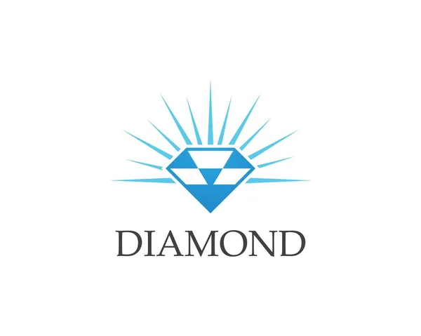 Sjabloon Voor Diamantlogo Vector — Stockvector