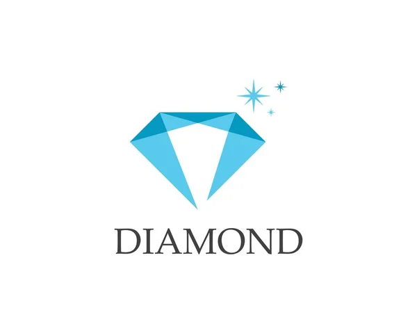 Logo Diamante Vector Plantilla — Vector de stock