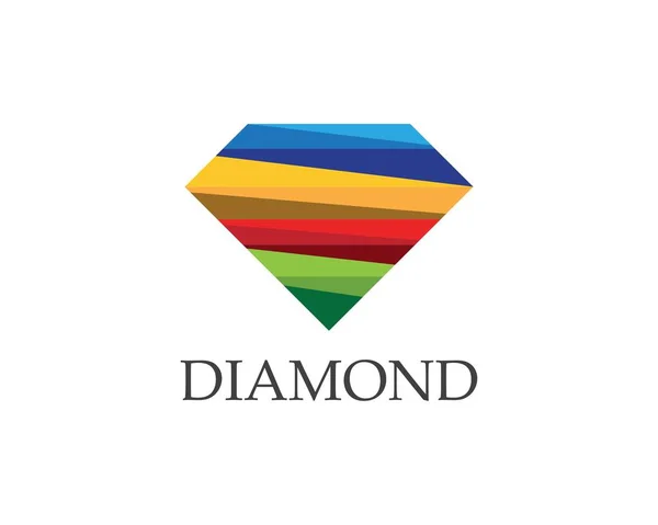 Diamond Logo Vektorvorlage — Stockvektor
