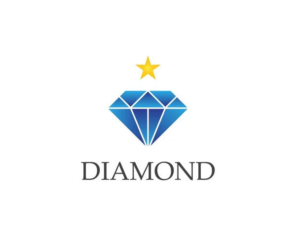 Sjabloon Voor Diamantlogo Vector — Stockvector