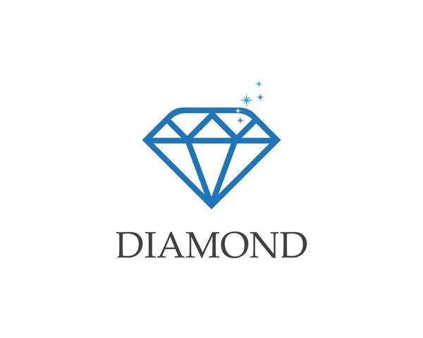 Sjabloon Voor Diamantlogo Vector — Stockvector