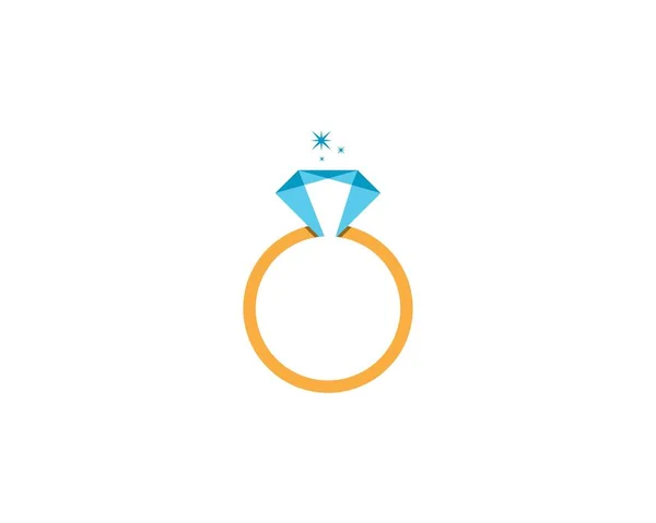 Modelo Vetor Logotipo Diamante — Vetor de Stock