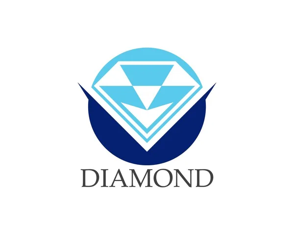 Sjabloon Voor Diamantlogo Vector — Stockvector