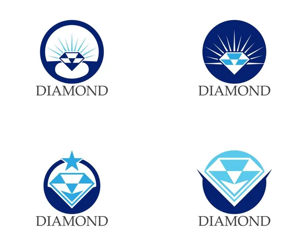 Diamond Logo Vektorvorlage — Stockvektor