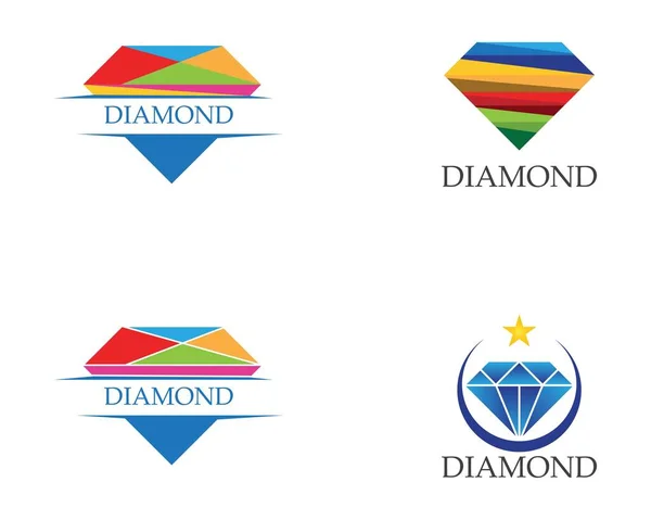 Modèle Vectoriel Logo Diamant — Image vectorielle