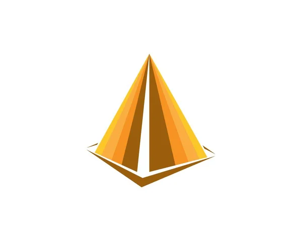 Plantilla Vector Logotipo Pirámide — Archivo Imágenes Vectoriales