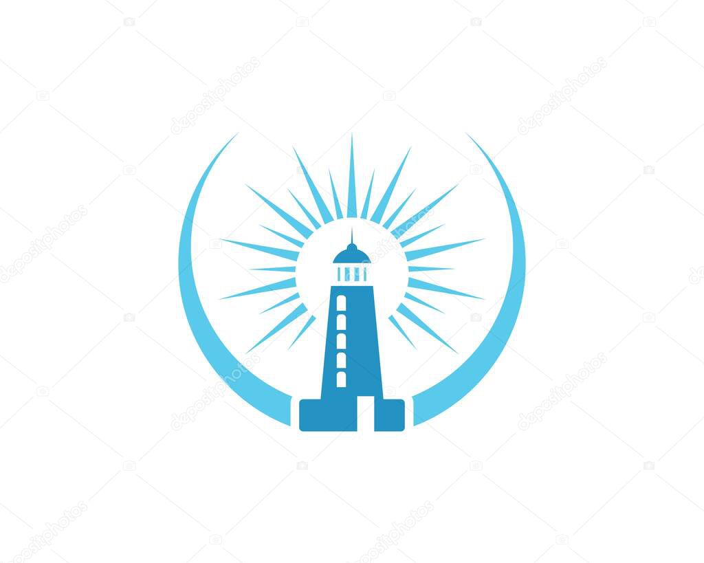 Lighthouse icon and symbol vector template