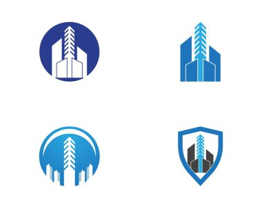 Emlak logo vektör şablonu