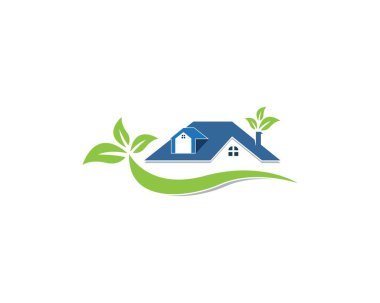 Ev yapımı doğa logo vektör şablonu oluşturuluyor