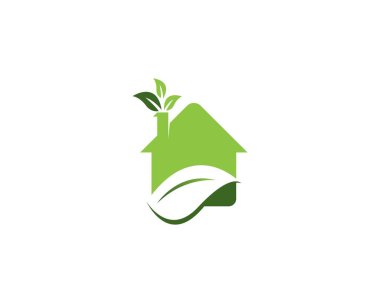 Ev yapımı doğa logo vektör şablonu oluşturuluyor