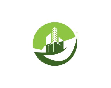 Ev yapımı doğa logo vektör şablonu oluşturuluyor