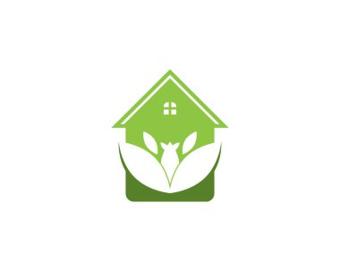 Ev yapımı doğa logo vektör şablonu oluşturuluyor