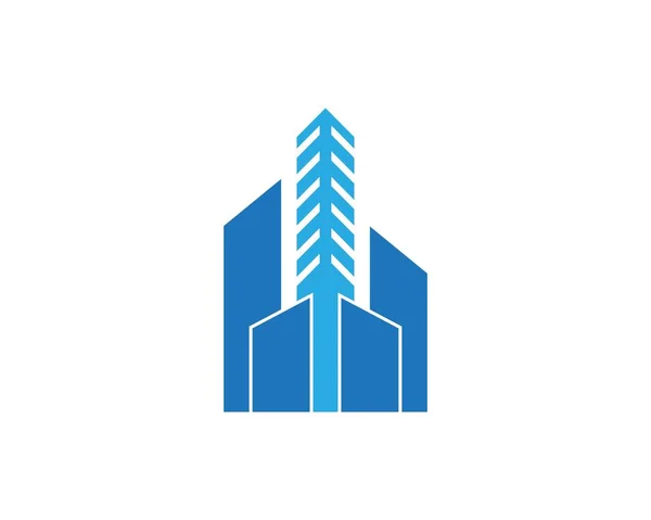 Immobilien Logo Vektorvorlage — Stockvektor