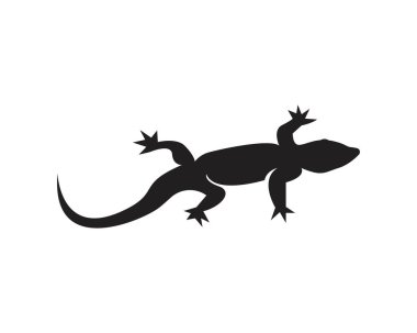 Kertenkele logo tasarımı vektör çizimi