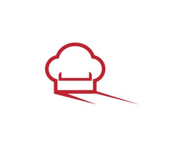 Şapka şefi simgesi logo vektörü