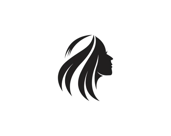 Doğal güzellik salonu saç logosu şablonu
