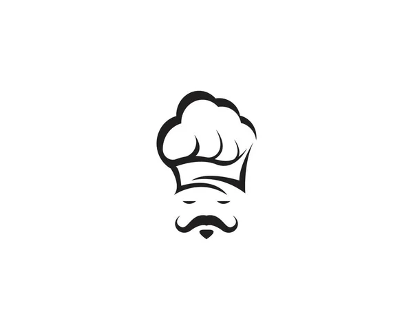 Hat Chef Kok Pictogram Logo Vector — Stockvector