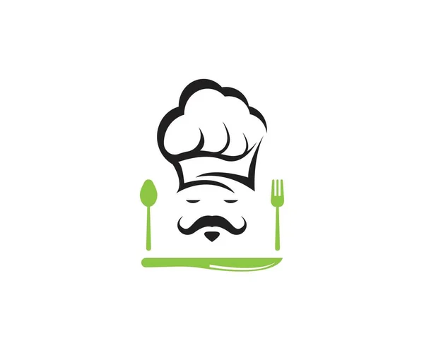 Hat Chef Icon Logo Vector — Stock Vector