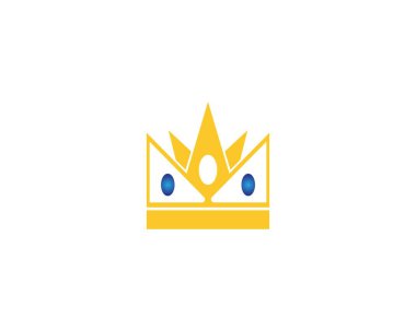 Crown Logo Şablonu vektör çizimi