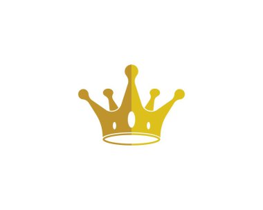 Crown Logo Şablonu vektör çizimi