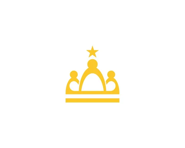 Векторная Иллюстрация Шаблона Crown Logo — стоковый вектор