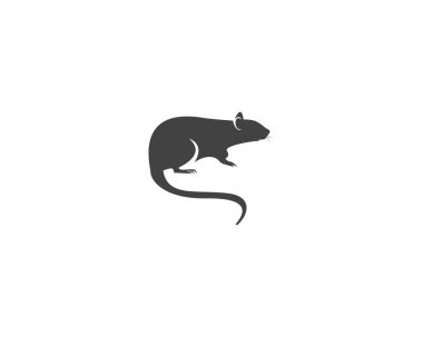 Fare silueti logo tasarımı grafiği