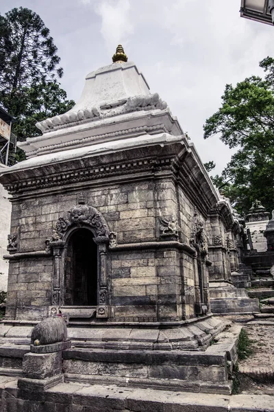 Close One Old Stone Sacred Building Inline Other Pashupatinath Temple — Stock Photo, Image