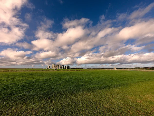 Panoráma Stonehenge Emlékmű Egyesült Királyság — Stock Fotó