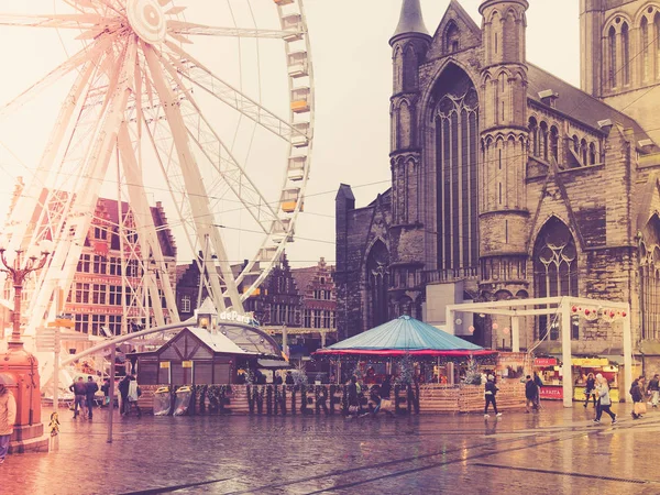 Gent Belgien December Visa Gent Centrum Den December Gent Belgien — Stockfoto