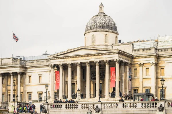 Londres Reino Unido Febrero 2017 Galería Nacional Trafalgar Square Galería — Foto de Stock