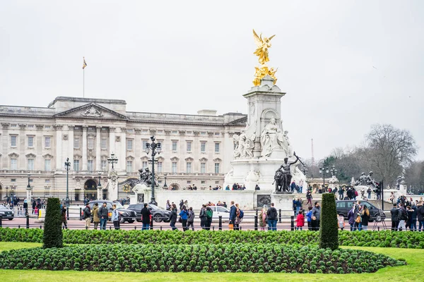 Londres Reino Unido Febrero 2017 Palacio Buckingham Palacio Residencia Oficial — Foto de Stock