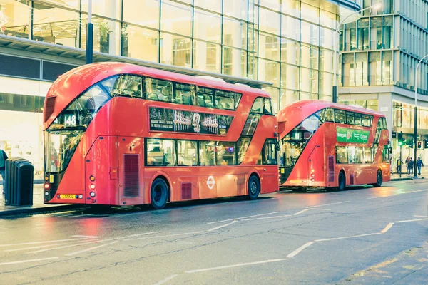 London Egyesült Királyság 2017 Február Tipikus London Bus London Bus — Stock Fotó