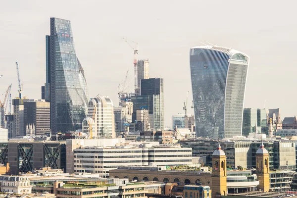 London Wielka Brytania Luty 2017 Dzielnicy Biznesowej Miasta Londyn — Zdjęcie stockowe