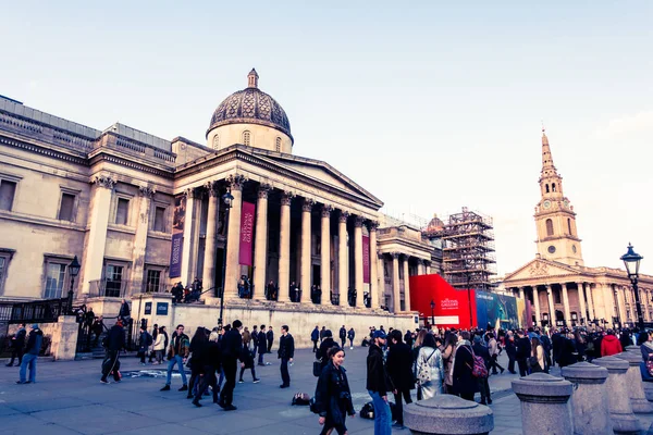 London Verenigd Koninkrijk Februari 2017 National Gallery Trafalgar Square Galerie — Stockfoto