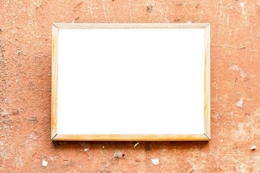 Boş resim önden görünüm eski duvar. 