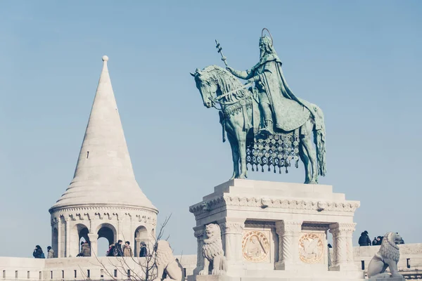 Budapest Ουγγαρια Δεκεμβριου 2017 Προμαχώνας Του Ψαρά Είναι Μια Βεράντα — Φωτογραφία Αρχείου